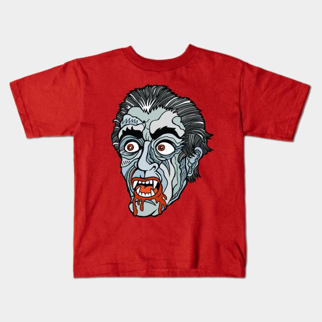 Curse Of Dracula Kids T-Shirt by rossradiation